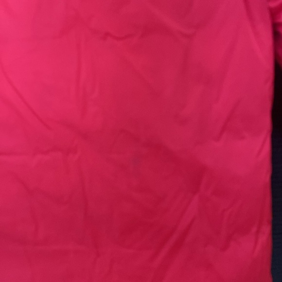 Fuchsia colored, girls puffer coat from Jacadi. Lightly worn. - Picture 7 of 9